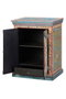 GINER Y COLOMER Table de chevet en bois de manguier multicolore